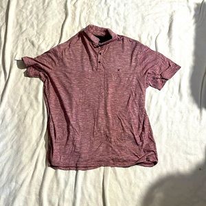 Maroon button down